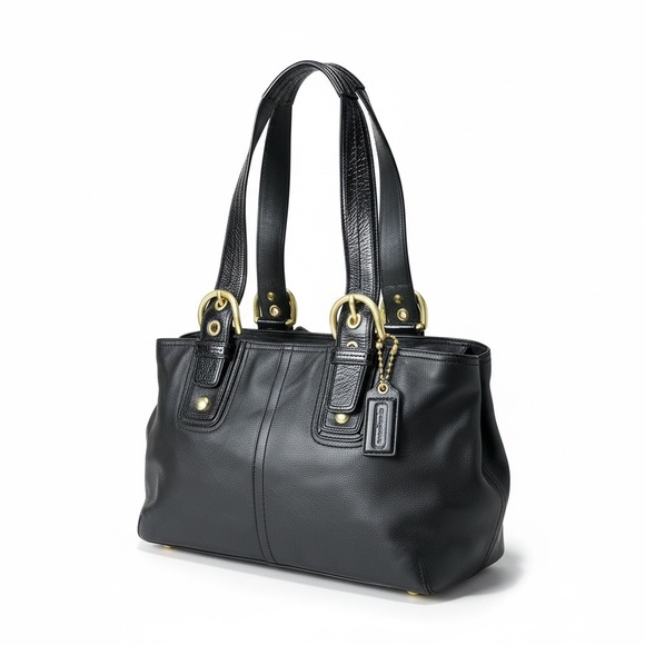 Coach Handbags - Coach Soho Buckle Satchel Black with Gold Hardware